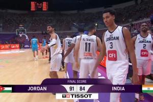 险些爆冷！印度男篮加时7分憾负世界排名更高的约旦男篮！