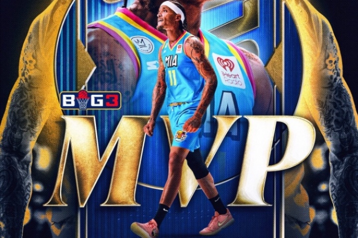 无可争议！BIG3官宣：迈克尔-比斯利荣获本赛季MVP！