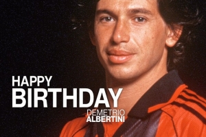 阿尔贝蒂尼迎来54岁生日，AC米兰官方晒海报送祝福：俱乐部传奇！