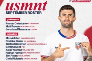 美国大名单：普利西奇领衔，小维阿、德斯特、小克林斯曼入选