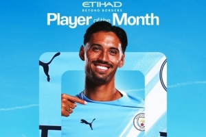 3轮1球1助攻！曼城官方：27岁新援中场赖因德斯当选8月最佳球员