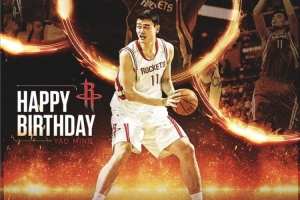 火箭官方祝姚明生日快乐！亚当斯：我刚以为我们真的签下他了😂