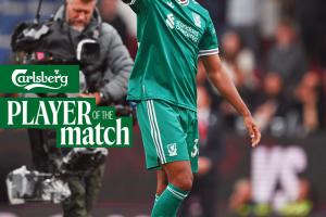 4次关键传球，官方：赫拉芬贝赫当选利物浦1-0伯恩利队内最佳