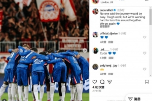 1-2不敌曼联，库库雷利亚：艰难的一周，我们正共同努力扭转局面