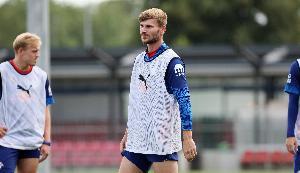 图片报：维尔纳在莱比锡热身赛中踢满90分钟，2023年5月以来首次